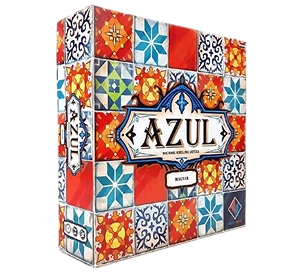 Azul bordspel doos met kleurrijk keramisch tegelpatroon en decoratieve mozaïekkunst